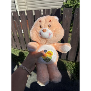 Vintage Kenner 1983 Care Bears 13" FRIEND Bear Plush Orange Bear